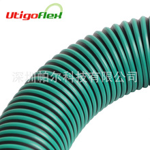 耐高溫排風管TPE風管鋼絲伸縮吸塵軟管綠條熱塑性彈性體TPE管