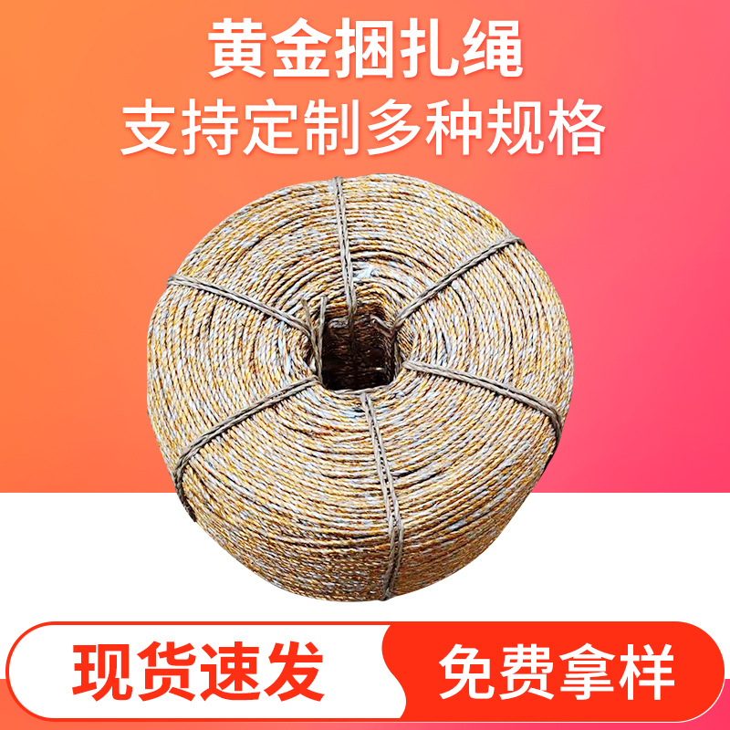 厂家供应黄 绳盘绳 打 绳 扎绳捆草绳 吊带黄 绳现货速发