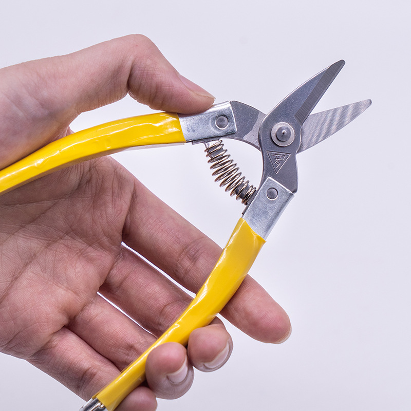 Rao Ding Small Yellow Garden Shears Fruit Harvesting Anti-Slip Handle Pruning Shears Gardening Landscape Tool Shears - 20 Pieces