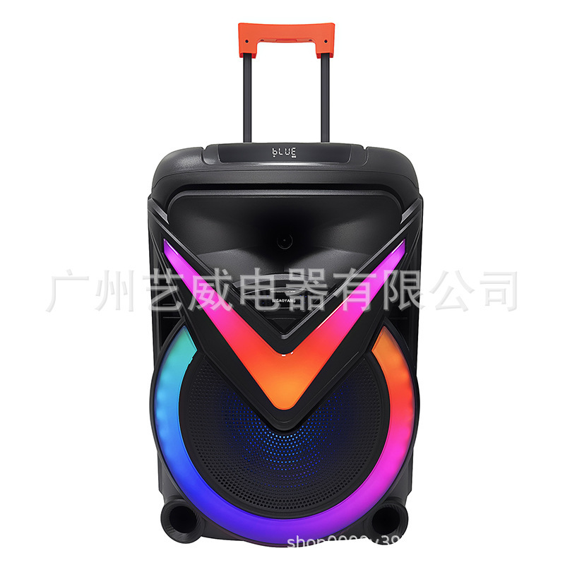 WGY-1801 foreign trade explosions 18 inch portable pull rod outdoor high-power square dance karaoke RGB lights Bluetooth stereo WGY-1801 foreign trade explosions 18 inch portable pull rod outdoor high-power square dance karaoke RGB lights Bluetooth stereo