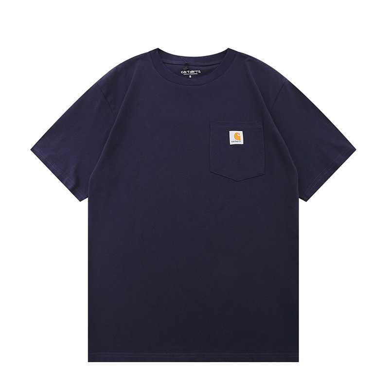 Carhart carhartt Small Standard Solid Color Tooling Pocket K87 Classic Men's and Women's Couples Loose Short-sleeved T-shirt Trendy