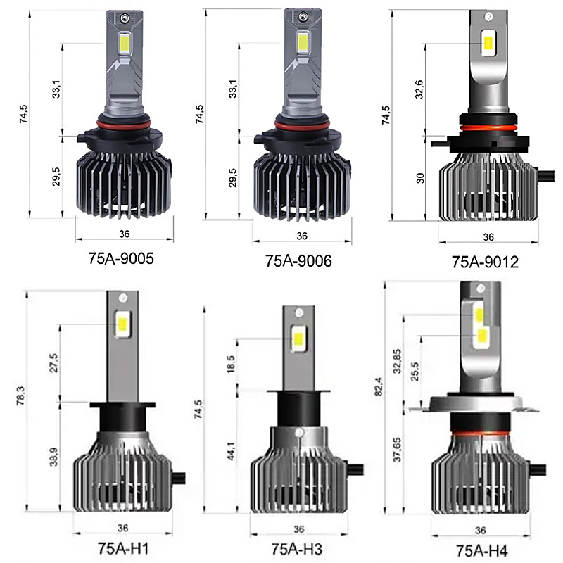 Farol de automóvil LED super brillante de alta potencia Farol LED universal de luz blanca