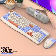マムシkm300有線キーボードマウスセットファッション色合わせビジネスコンピュータノートゲームオフィスセット