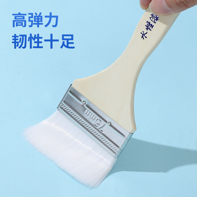 Cepillo de alambre de agua, mango de madera personalizado, pintura acuosa, cepillo especial, herramienta de recubrimiento, cepillo de pintura, cepillo de parrilla de alambre de nylon