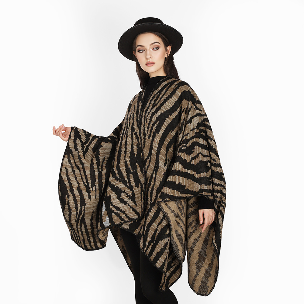 Amazon nuevo comercio exterior nuevo patrón animal zebra tibetano turismo universal impresión de chal bifurcado