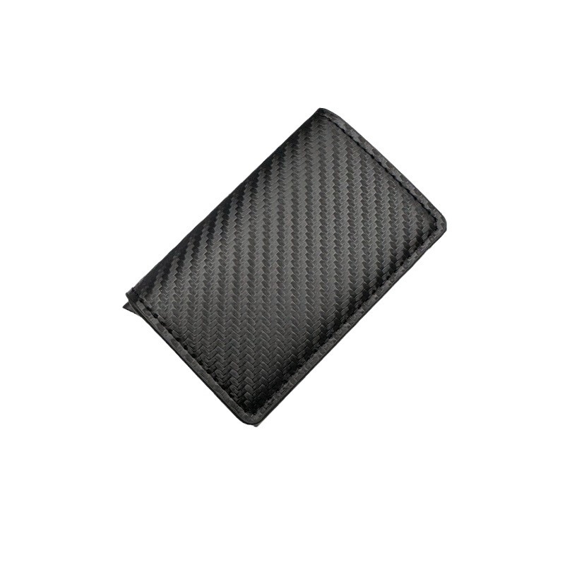 Transfronterizos para hombres cepillo antirrobo anti-damagnetizado fibra de carbono RFID bolsa de tarjetas de aleación de aluminio bolsa de tarjetas bancarias Amazon stock