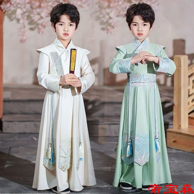 Hanfu Boy summer 2022 new pattern Tang costume children ancient costume Chinese style Martial Arts Antiquity handsome Ancient Chinese Literature Search costume