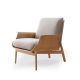 Modern Simple Japanese Style Single Leisure Chair Lazy Sofa Chair Household Cream Style Living Room Balcony Fabric Sofa Chair