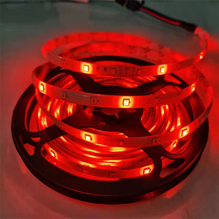 Street stall night market light LED light strip 12V 2835 RGB set adhesive waterproof colored light strip blister set
