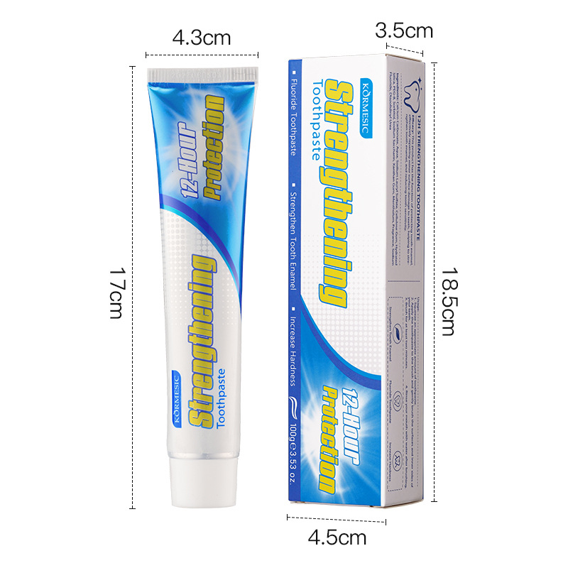 KORMESIC pasta de dientes en inglés, aliento fresco, limpieza oral, fábrica de comercio exterior transfronterizo al por mayor image 12