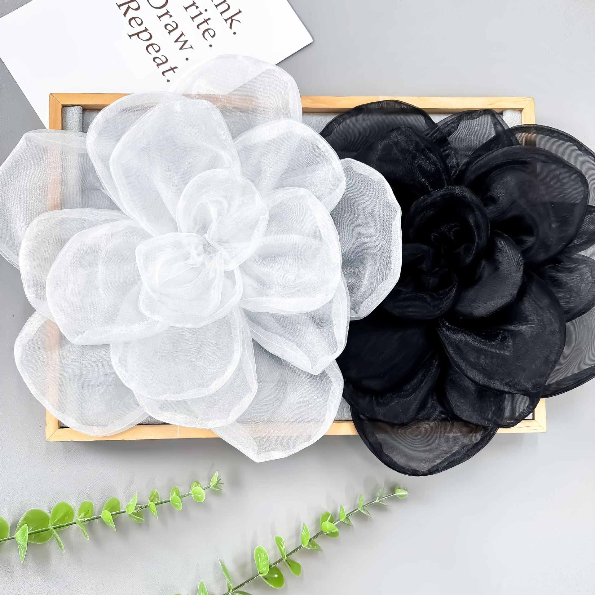 Accesorios para el cabello retro ultra Xian Ogan flor tridimensional DIY ropa de cabeza flor vestido de boda vestido accesorios image 4