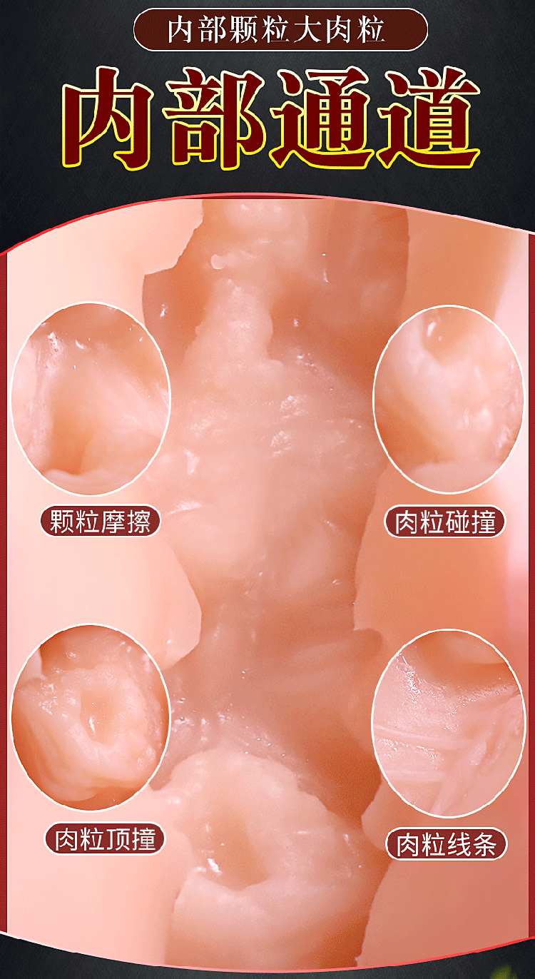 Jiuai Pearl Hip Masturbator TPE Half-body Model with Realistic Entry — detail image 9