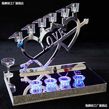 婚庆道具酒店庆典香槟塔烛台两用婚庆用品婚礼酒塔烛光台舞台装饰