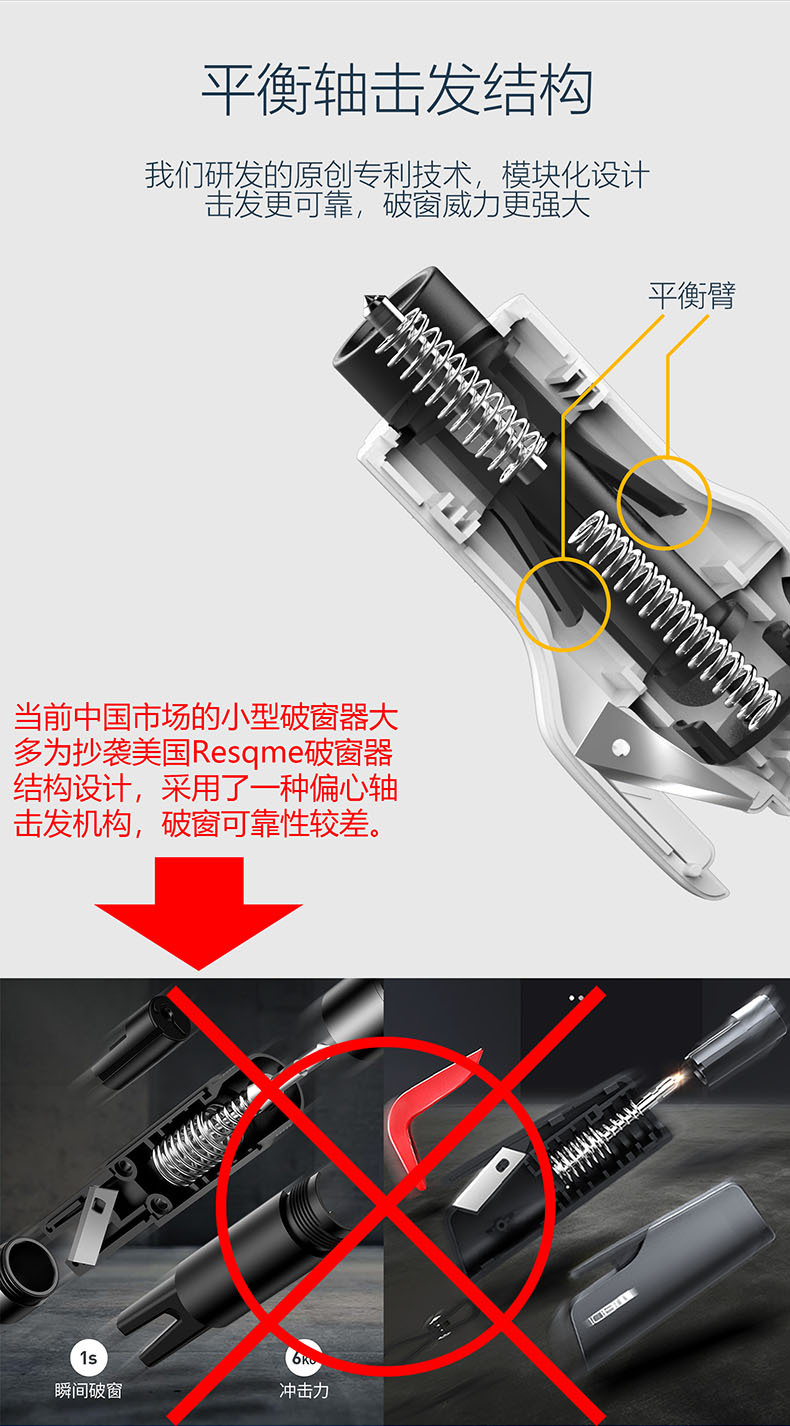 Car Safety Hammer Car Multi-function Window Breaker Tungsten Steel Head Window Breaking Emergency Life-saving Hammer with Cutter Escape Artifact