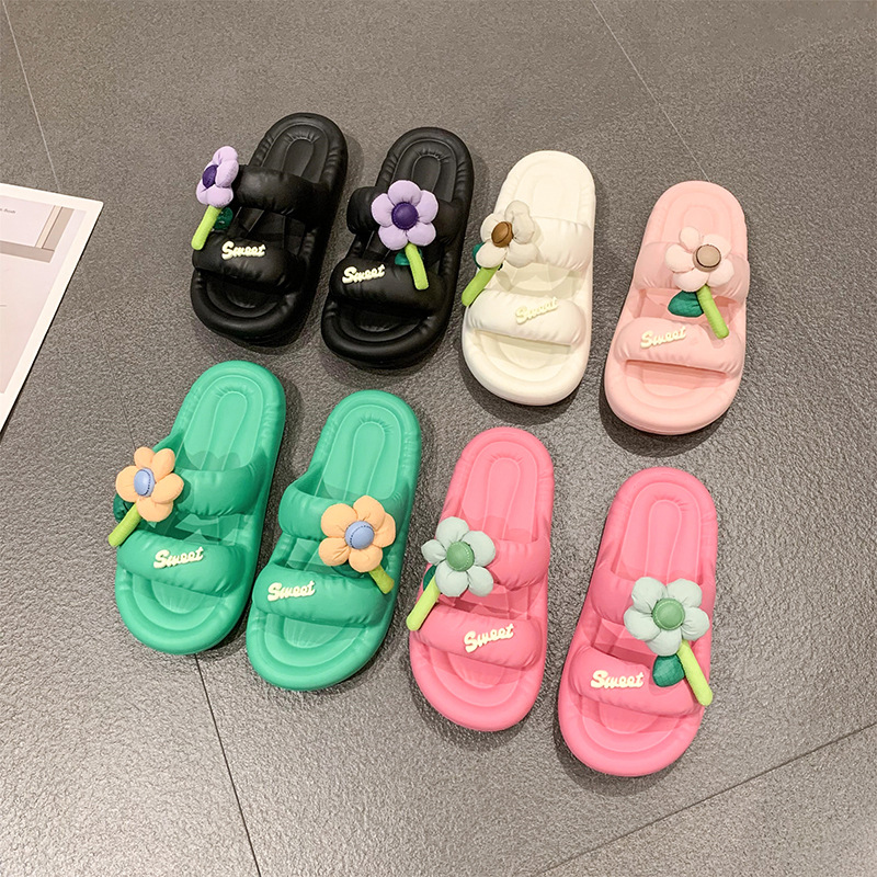 Non-slip cute summer comfortable women's slippers for bathroom…