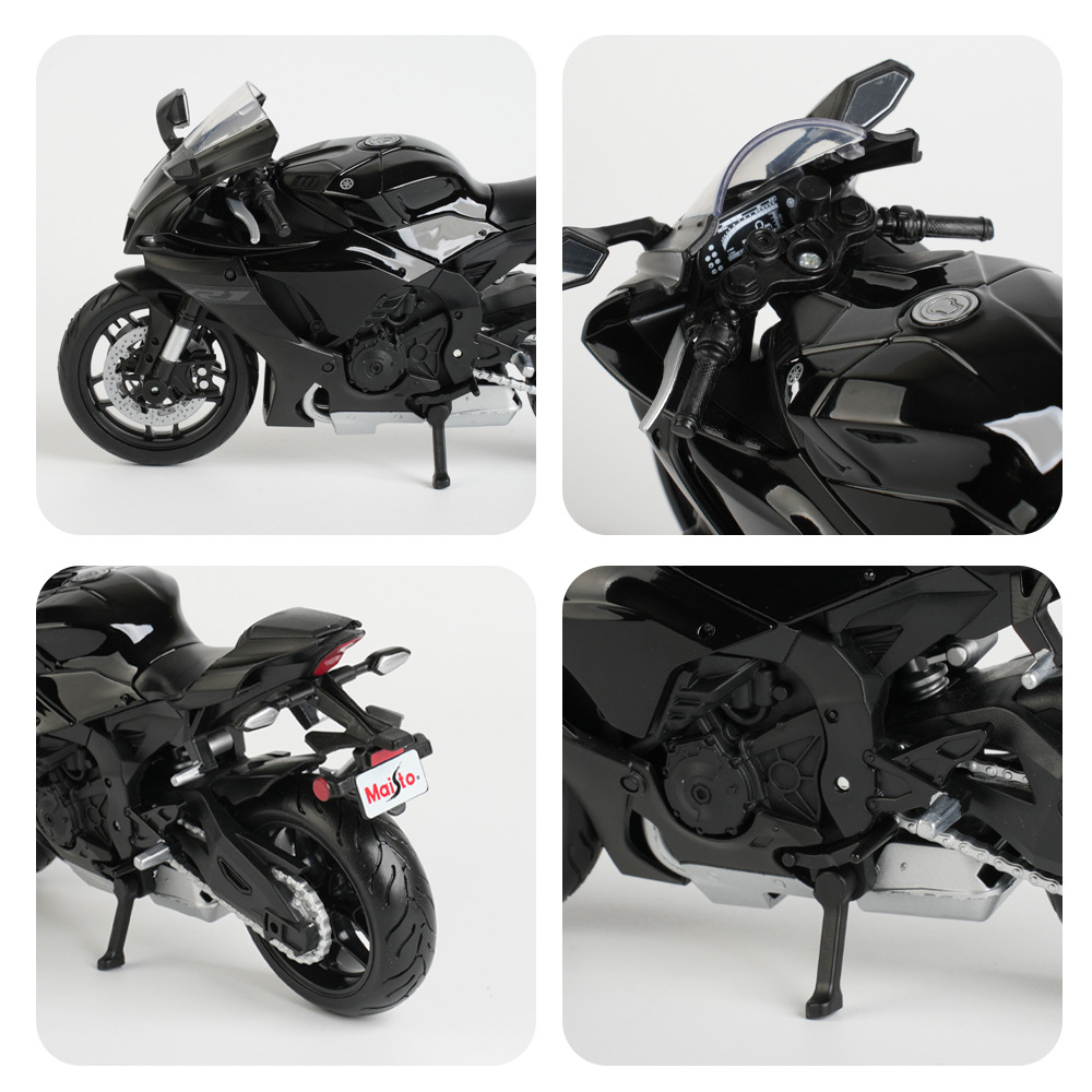 Modelo de motocicleta de aleación de simulación estática de Kawasaki YAMAHA YZR-R1 2021