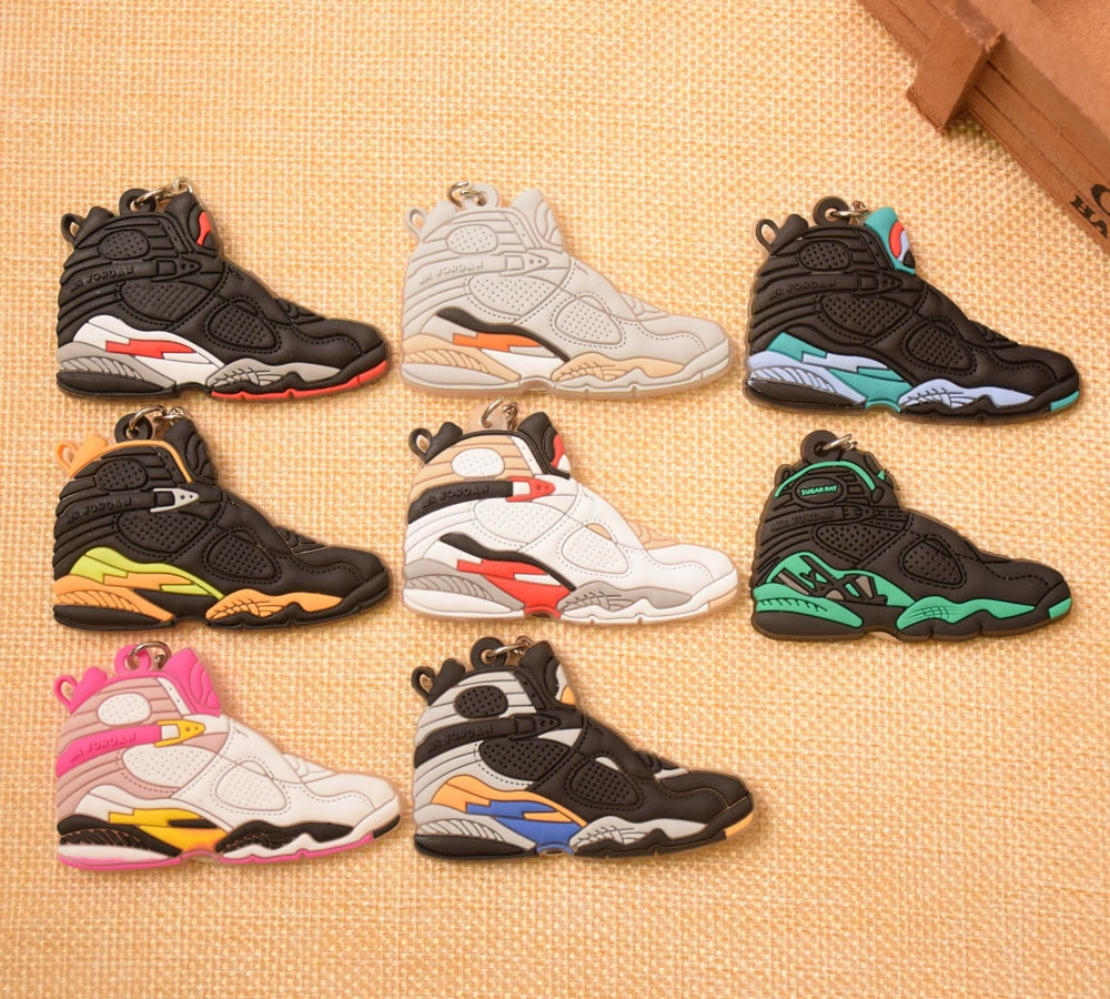 [Фабричный наличный товар air jordan8 поколение кроссовки брелок AJ keychain]