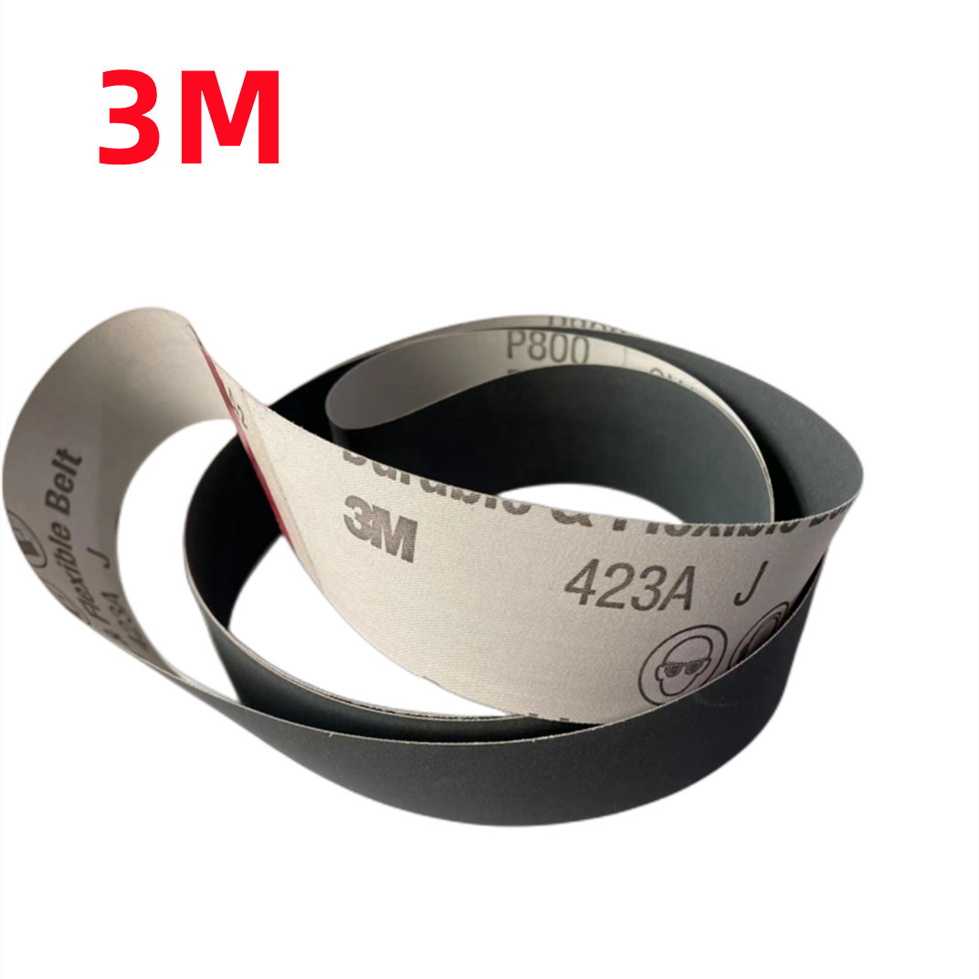 3M423A碳化硅软布背基精磨抛光防堵塞寿命长砂带自动化抛光带