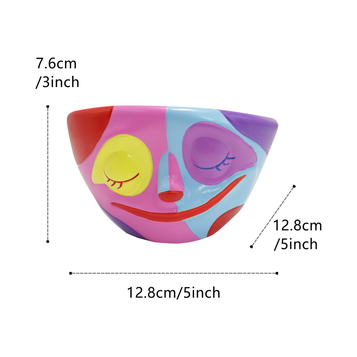 Creative face flower pot decoration resin crafts succulent flower pot flower pot garden courtyard home office flower pot