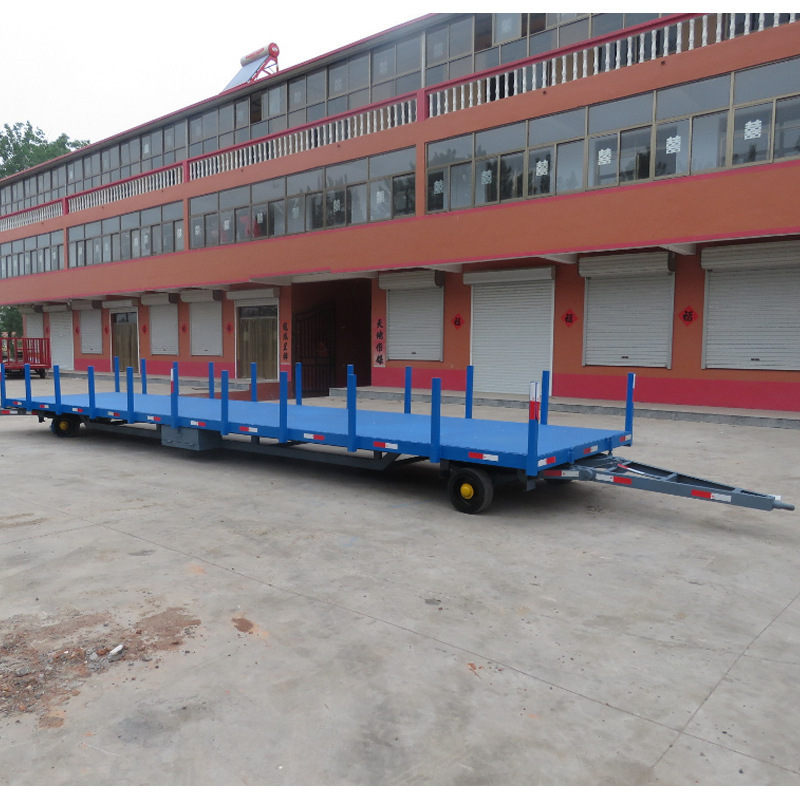 牵引转运重型拖挂平板车 适用于工厂码头物流机场大件转运 一台也