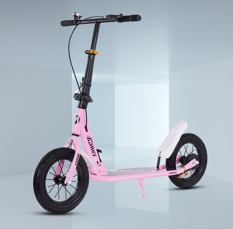 Kinder-, Jugend- und Erwachsenenroller für den täglichen Weg zur Arbeit, faltbar, zweirädrig, für Jungen, Mädchen und ältere Kinder, mit Bremse, nicht elektrisch_voghion.com