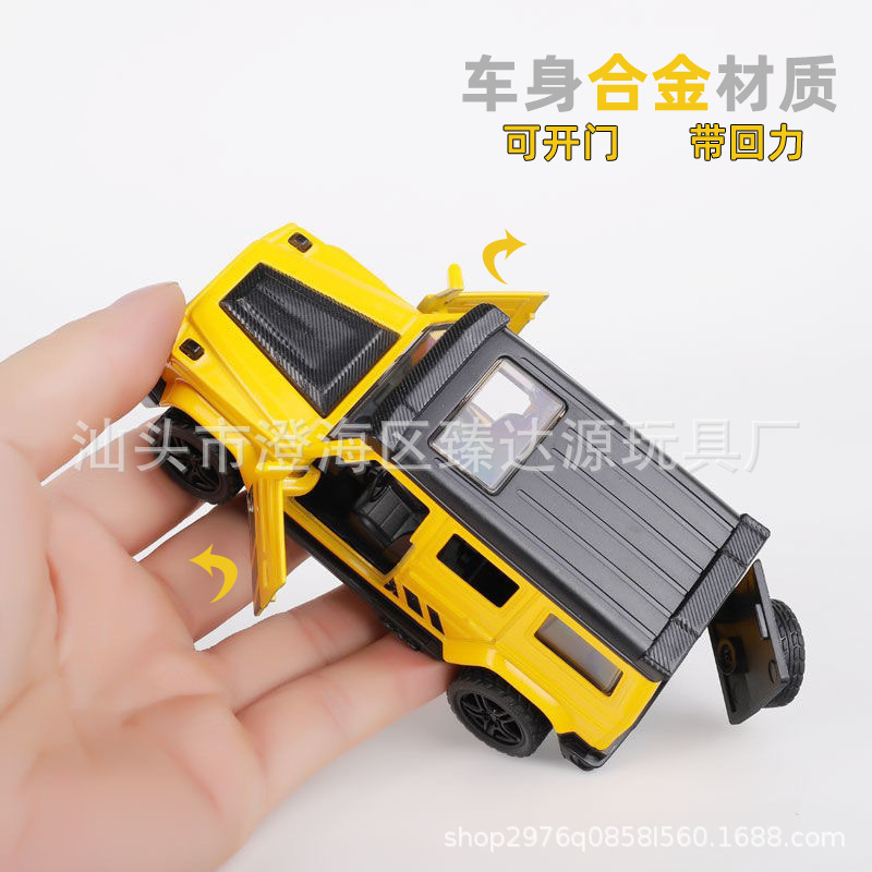 A granel grande G aleación off-road modelo de coche simulación de coche de juguete para niños Boy decoración de coches al por mayor