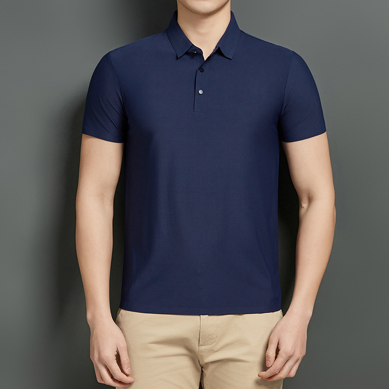 M - 8XL tamaño 15 colores fábrica de importación de pegamento de hielo de alta calidad polo camiseta sin marcas camiseta hombre solapa POL