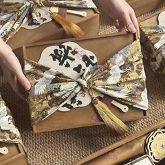 中秋月饼盒礼盒手提流心广式宫廷糕点蛋黄酥包装盒伴手礼木盒