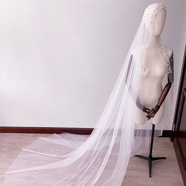 Korean long hair accessory from pearl for photo sessions