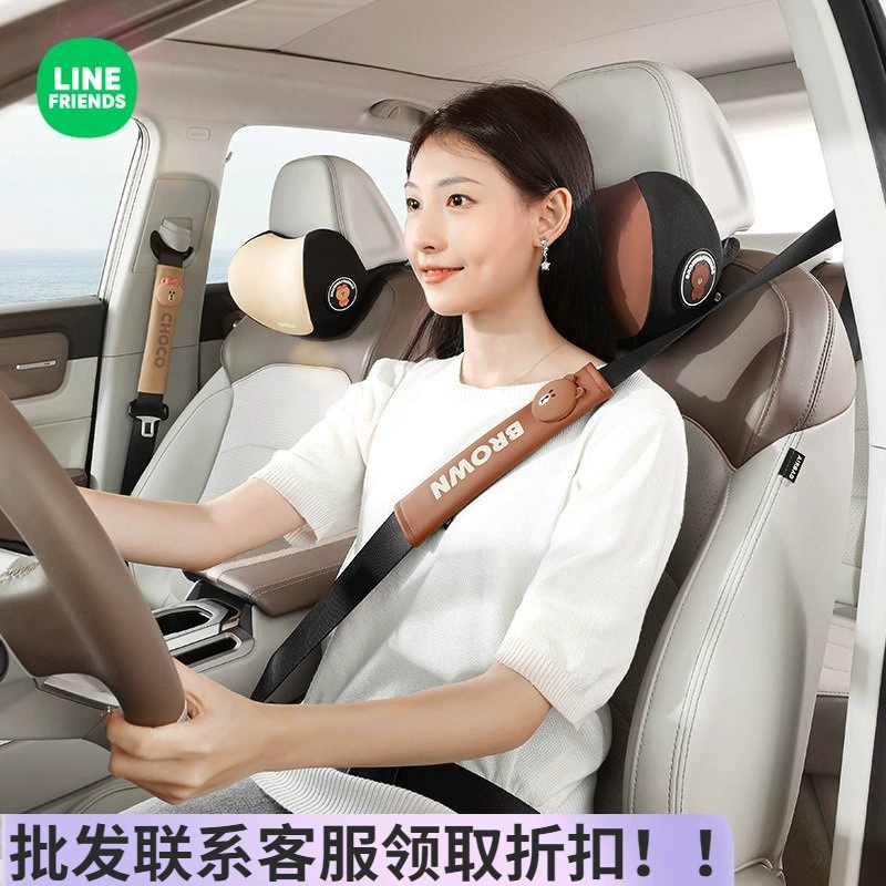 Автомобильный ремень безопасности чехол для плеч мультфильм милый детский сиденье анти-износостойкий автомобильный предохранитель защитный чехол для украшения