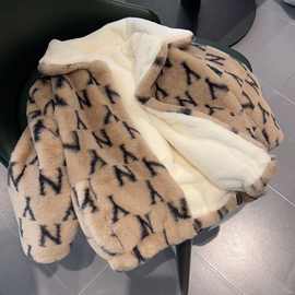 男童冬装加厚加绒棉衣男宝宝仿皮草外套儿童毛毛衣休闲保暖棉服潮