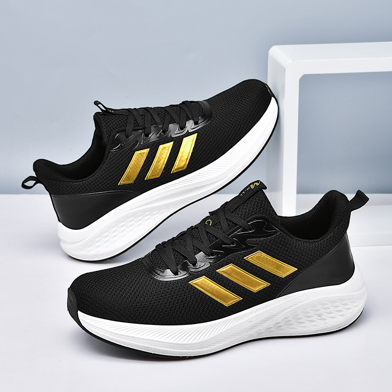 Putian Three-Bar Men's Shoes Popcorn Shock Absorbing Lightweight Carbon Plate Summer Breathable Mesh Surface Couple's sneaker Running Shoes for Women