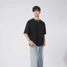 短袖t恤男2026夏季新款男装韩版青年圆领半袖时尚潮牌体恤打底衫