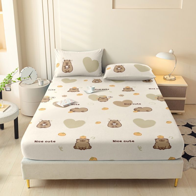 2025 nuevo insleeve capas gruesas antideslizantes Simmons colchón cubierta de protección contra el polvo cubierta de cama cubierta de sábanas incluidas