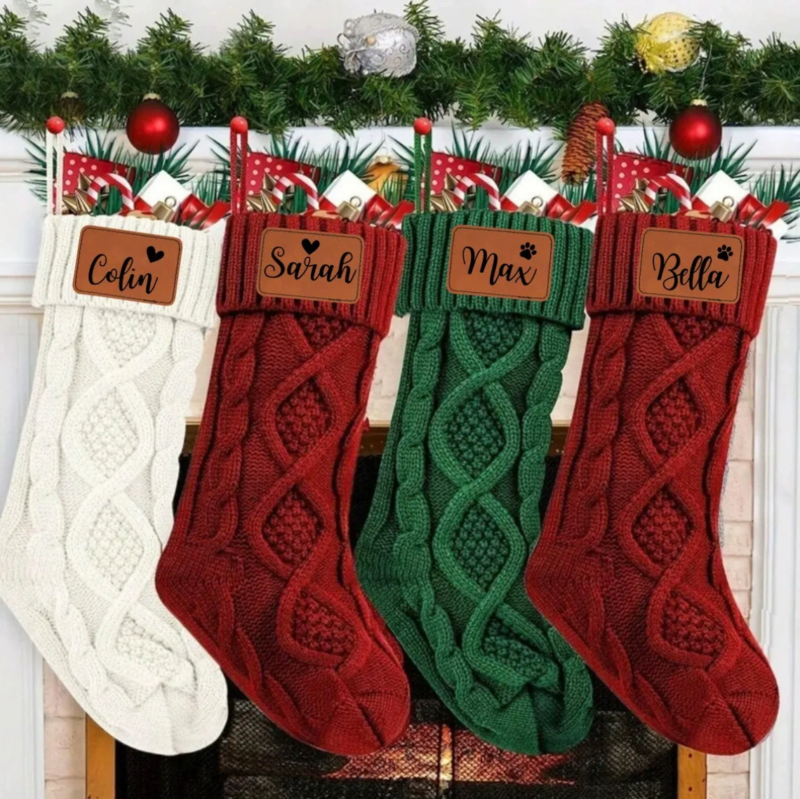 Лазерная гравировка имени Рождественские чулки персонализированные рождественские чулки etsy может быть обработан от имени