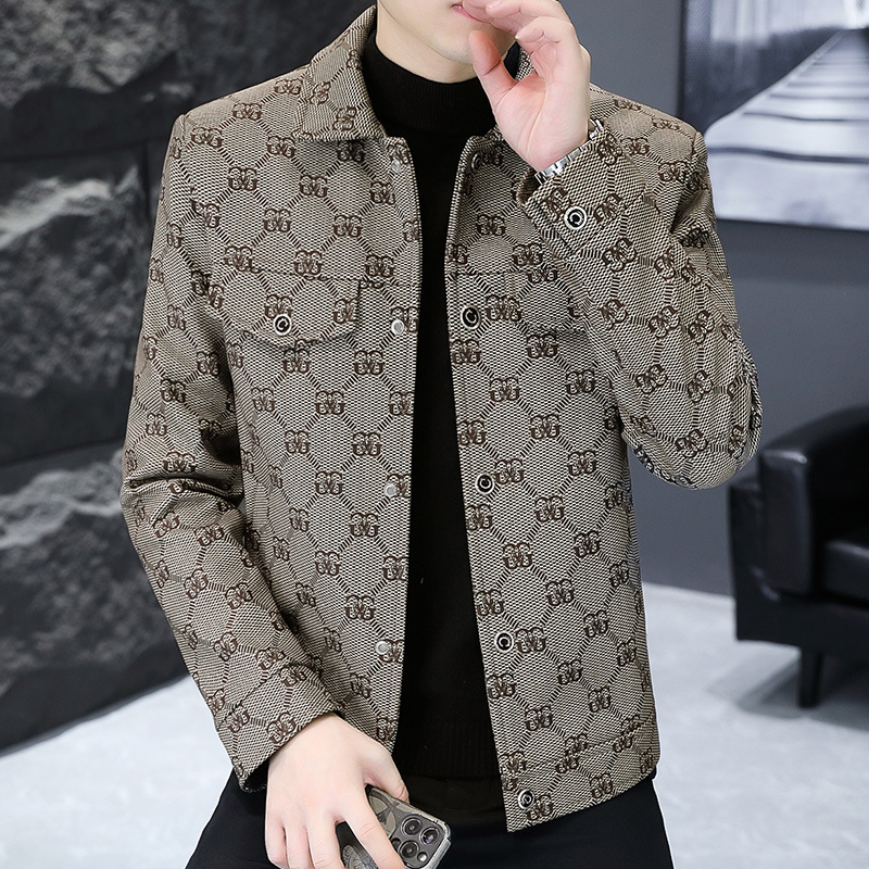 Men's Lapel Jacket, Young and Mature Style, Fashionable and Casual Men's Jacket, Young and Middle-Aged Men's Jacket, 2025 Spring & Fall Style