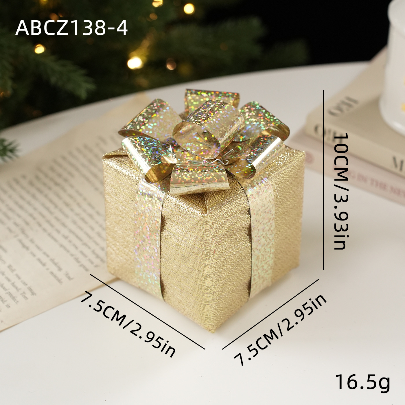 Caja de regalo de oro pequeña modelo D