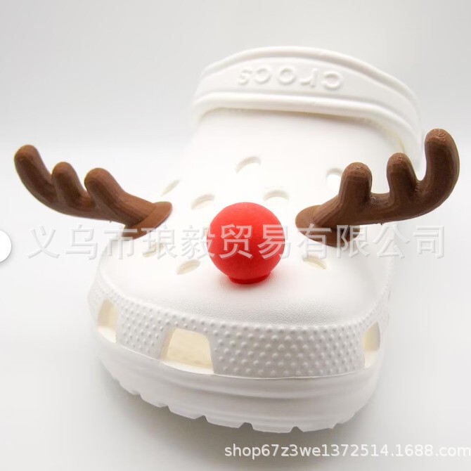 Cross Reindeer Charms for Crocs Gift Set Hole Shoes Christmas Elk Accessories