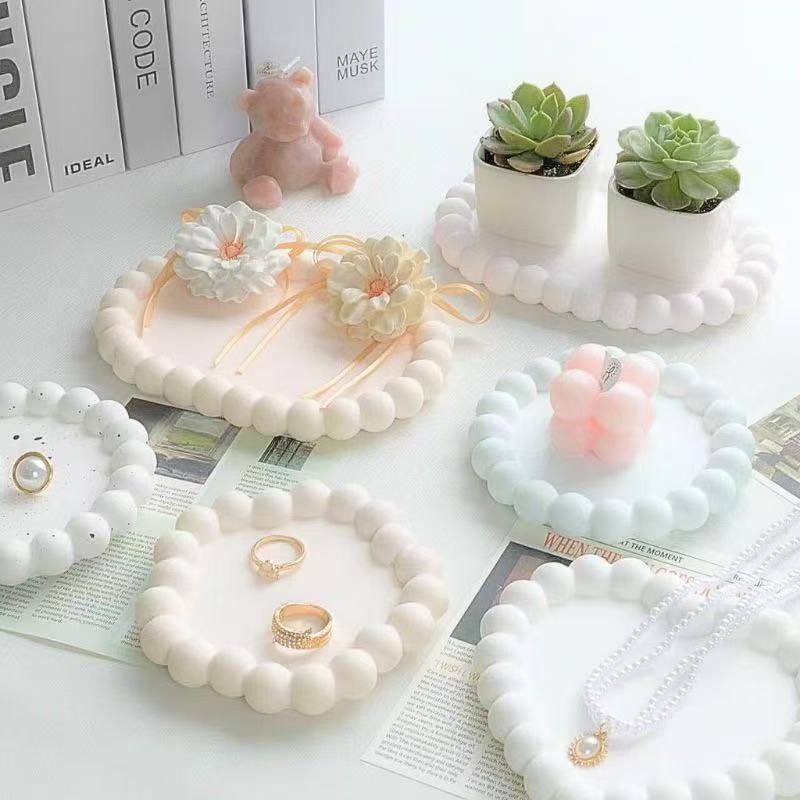 Gypsum Tray Ins-Style Trendy Storage Tray Photo Prop Nail Art Jewelry Display Decoration DIY Handmade Ornament