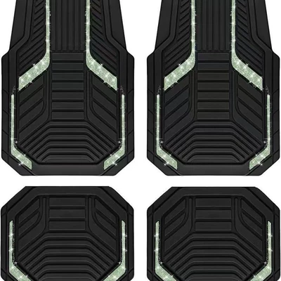 Avtomobil döşəmə paspasları — be shipped on behalf of customers - car-floor-mat-22-3344cmcrystal-velvet-two-piece-set