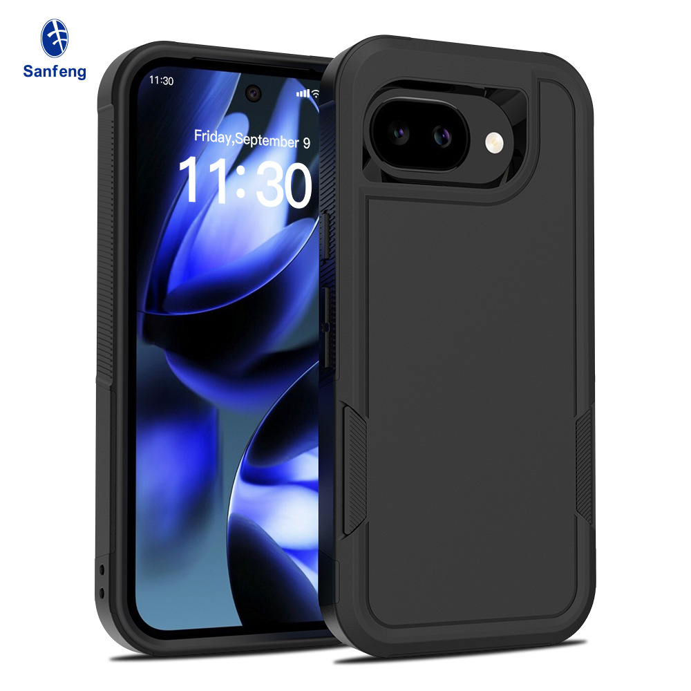 구글 픽셀 10A 10 Pro XL 9 Pro XL 호환 2in1 솔리드 컬러 충격방지 TPU 휴대폰 케이