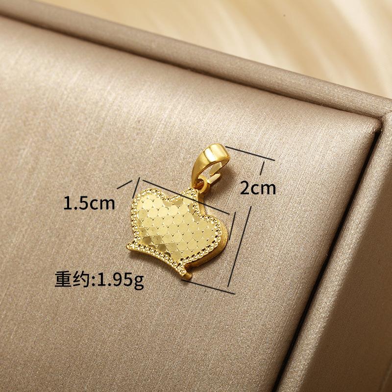 Xupe joyería nueva panal amor corona flor colgante cobre chapado en oro escala de peces superficie moda geométrica colgante creativo