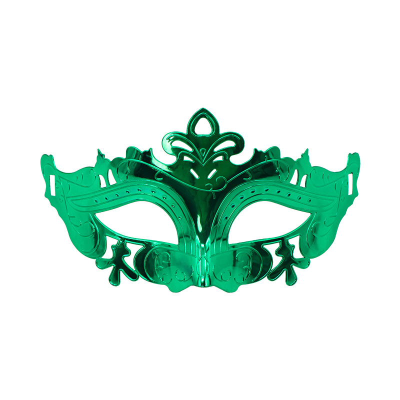 Venta caliente transfronteriza galvanoplastia calada Carnaval de Halloween multicolor de media cara Los hombres admiten máscara de fiesta máscara de bar