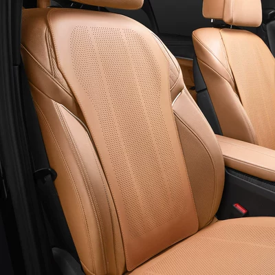 H6 Big Dog M6 Plus Seat cushion, seat cover - all-inclusive-saddle-leather-backrest-amber-brown