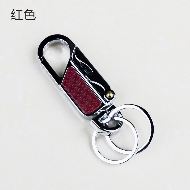 多用途金属钥匙扣腰挂汽车锁匙链圈环开瓶器红酒开