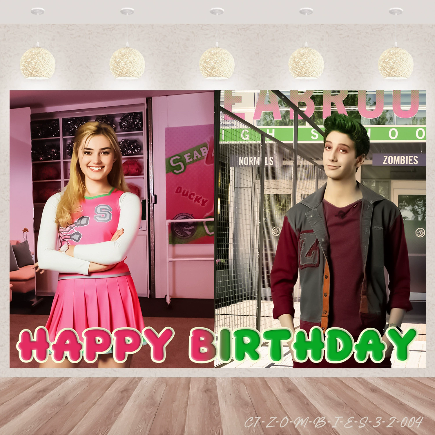 Трансграничная амазонка зомби колледж фон ткань виниловый материал день рождения украшения фон фото реквизит