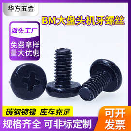 跨境供应BM大圆头机牙螺丝十字盘头机牙螺丝镀镍不锈钢机牙螺丝