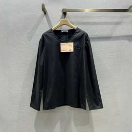 南油高端女装批发2026秋季MIU新品上衣气质圆领长袖打底衫女