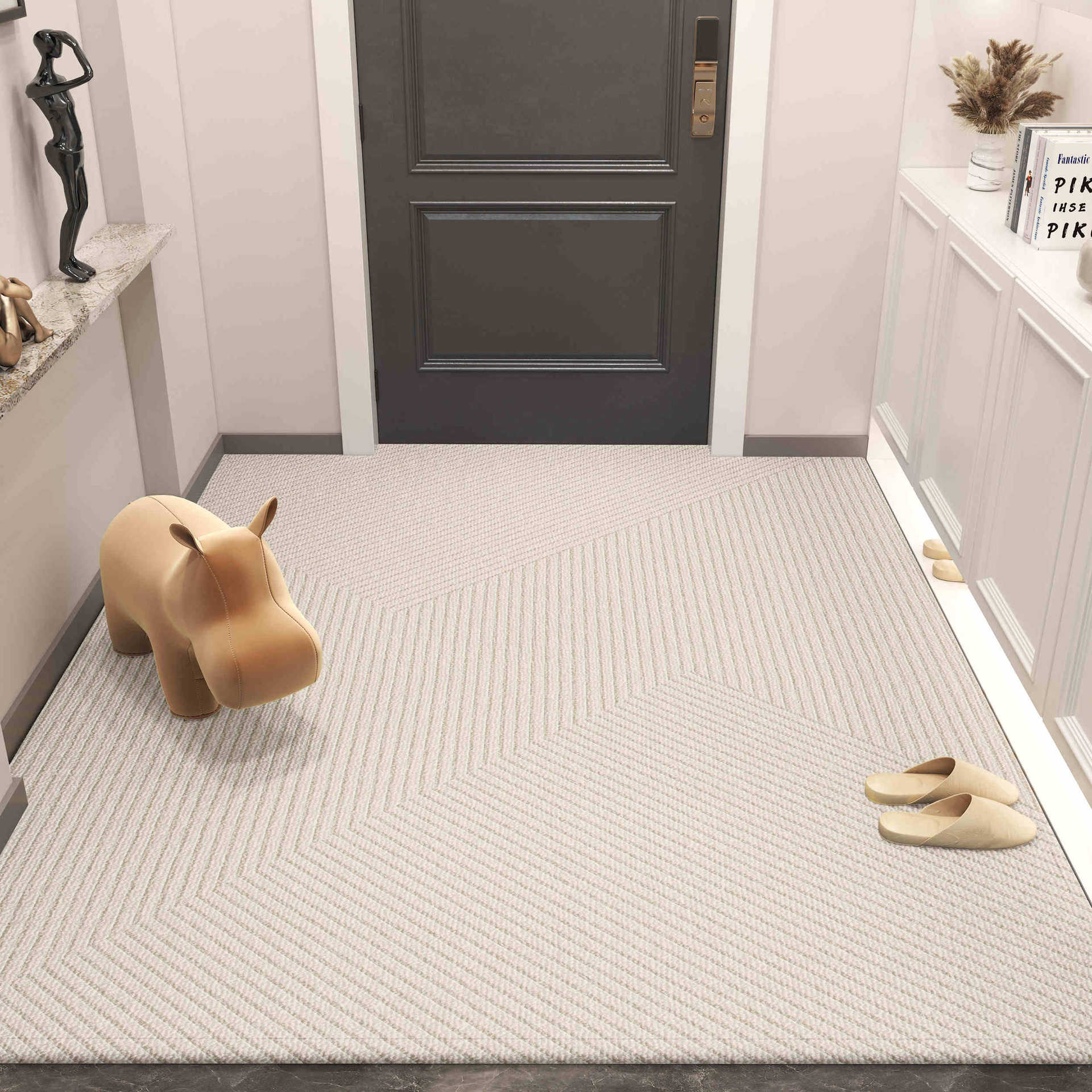 Alfombra de puerta de entrada 2024 nueva alfombra de puerta de entrada de alto nivel antideslizante alfombra de puerta exterior alfombra de puerta