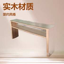 打印机简易桌面置物架办公桌上收纳架复印机增高架实木多层文件架